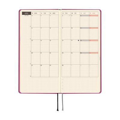 Hobonichi Techo 2026 Weeks MEGA - Colors: Peony Purple (English)