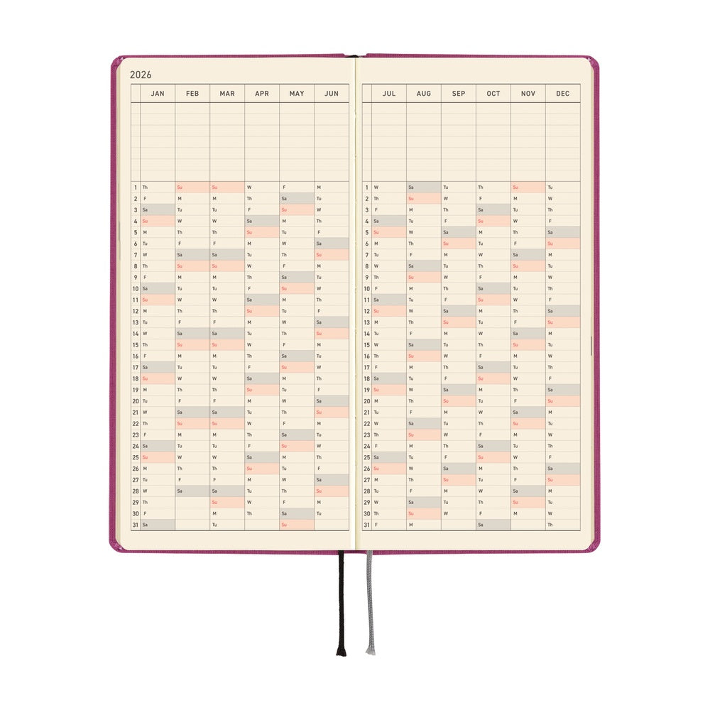 Hobonichi Techo 2026 Weeks MEGA - Colors: Peony Purple (English)