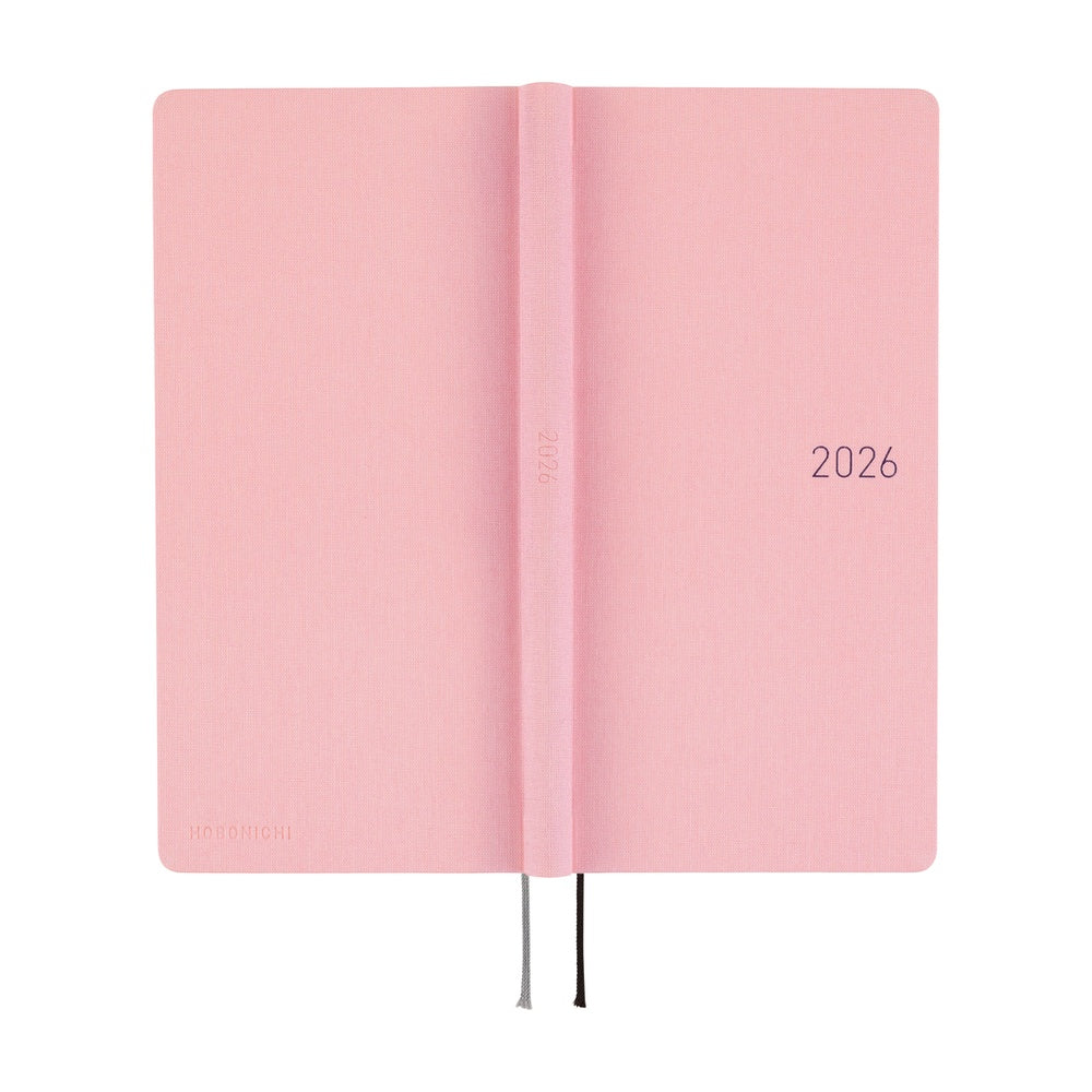 Hobonichi Techo 2026 Weeks MEGA - Colors: Strawberry Milk (English)