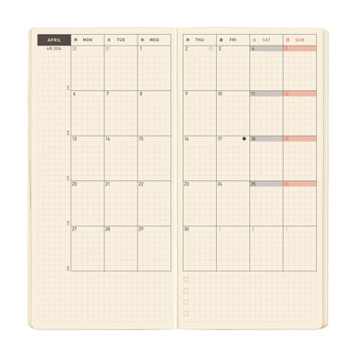 Hobonichi Techo 2026 Weeks MEGA - Sneaker: Indigo Black (English)