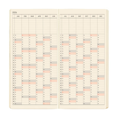 Hobonichi Techo 2026 Weeks MEGA - Sneaker: Indigo Black (English)