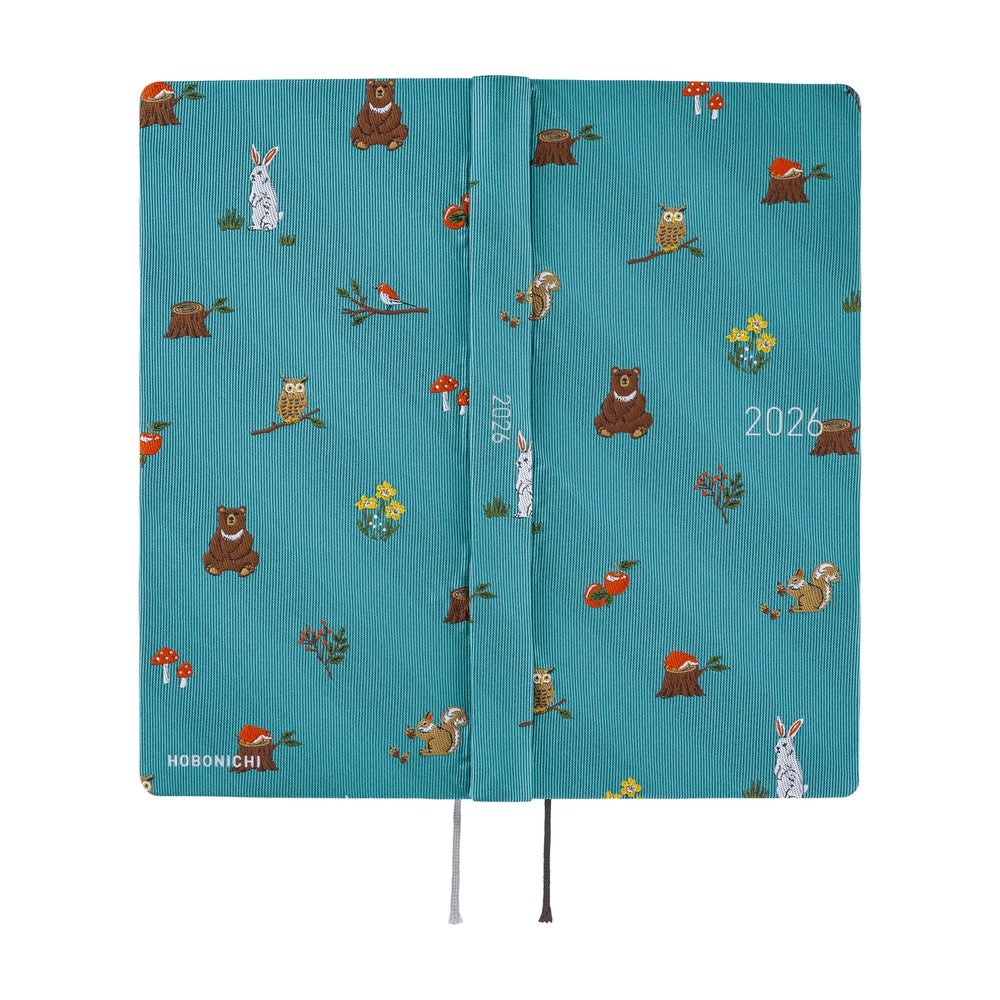 Hobonichi Techo 2026 Weeks - Bow & Tie: In the Forest (English)