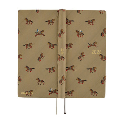 Hobonichi Techo 2026 Weeks - Bow & Tie: Galloping Horses (English)