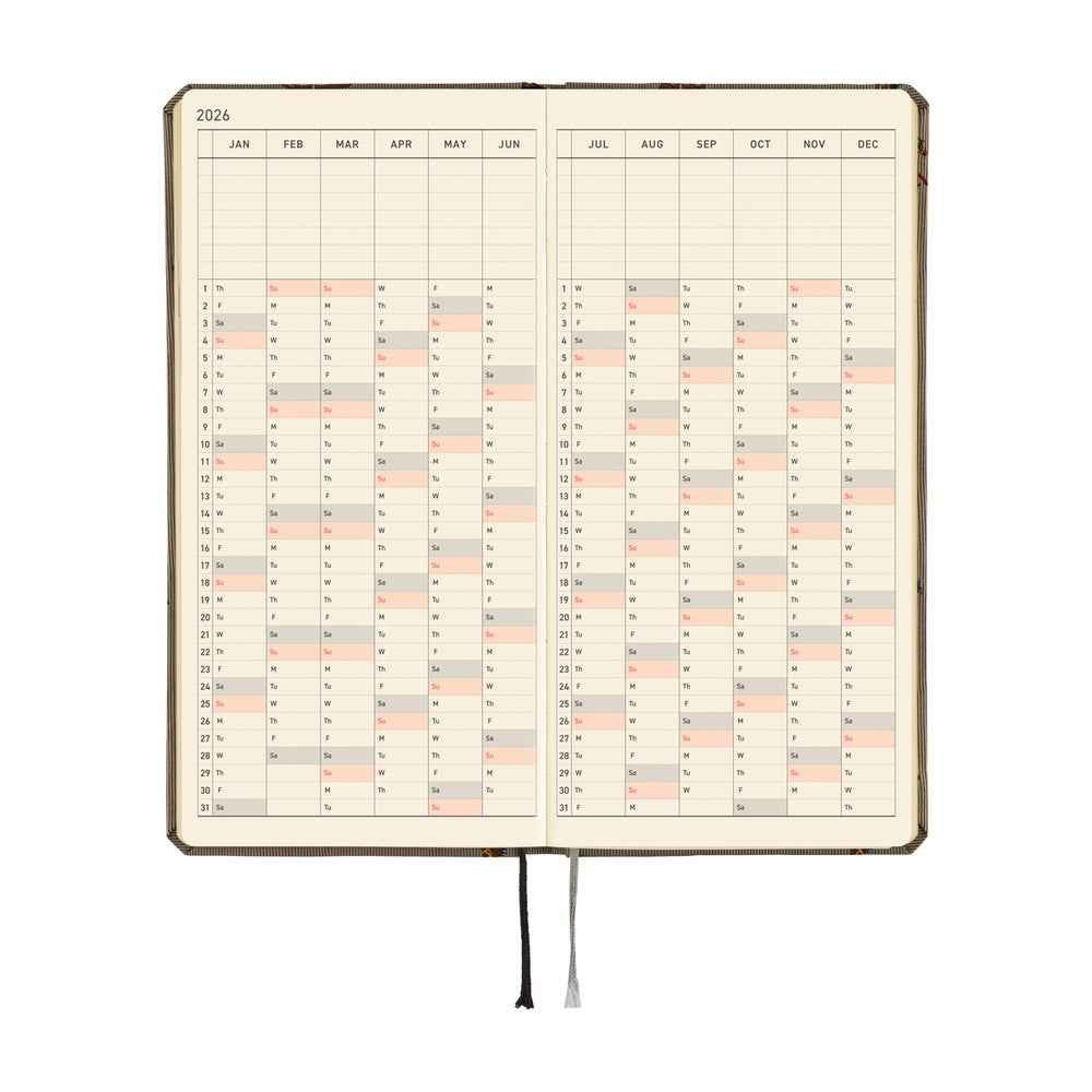 Hobonichi Techo 2026 Weeks - Bow & Tie: Galloping Horses (English)