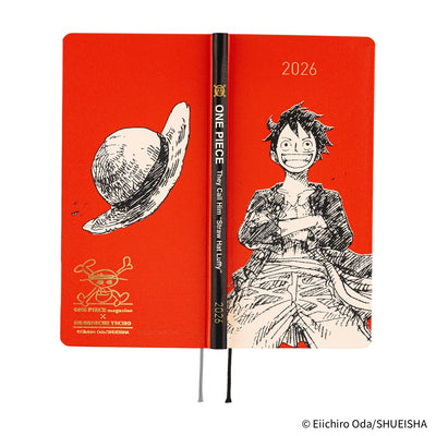 Hobonichi Techo 2026 Weeks - ONE PIECE Magazine: Straw Hat Luffy, Red (English)