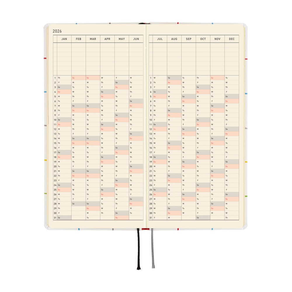 Hobonichi Techo 2026 Weeks - 100%ORANGE: Squirrel’s Moving Day (English)
