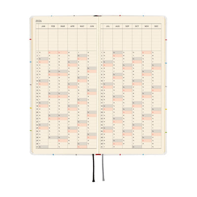 Hobonichi Techo 2026 Weeks - 100%ORANGE: Squirrel’s Moving Day (English)