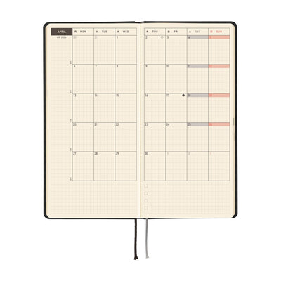 Hobonichi Techo 2026 Weeks - Paper Series: Black Gingham (English)