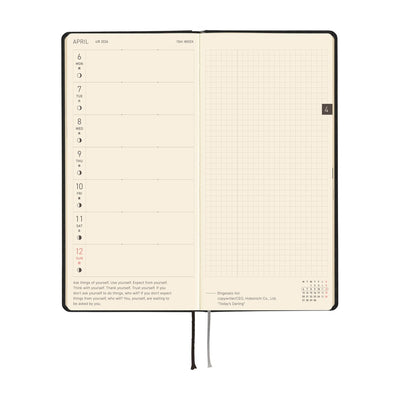 Hobonichi Techo 2026 Weeks - Paper Series: Black Gingham (English)