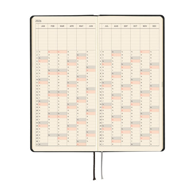 Hobonichi Techo 2026 Weeks - Paper Series: Black Gingham (English)