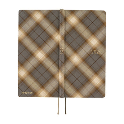 Hobonichi Techo 2026 Weeks - Shirt Fabric: Foggy Plaid (English)