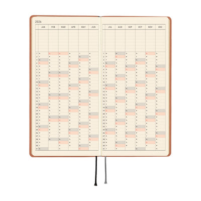 Hobonichi Techo 2026 Weeks - Smooth: Milk Cocoa (English)