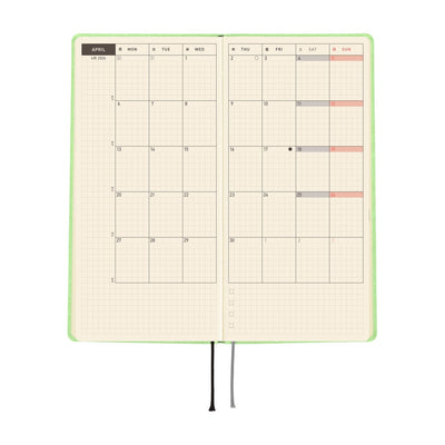 Hobonichi Techo 2026 Weeks - Smooth: Melon Sorbet (English)