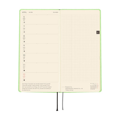 Hobonichi Techo 2026 Weeks - Smooth: Melon Sorbet (English)
