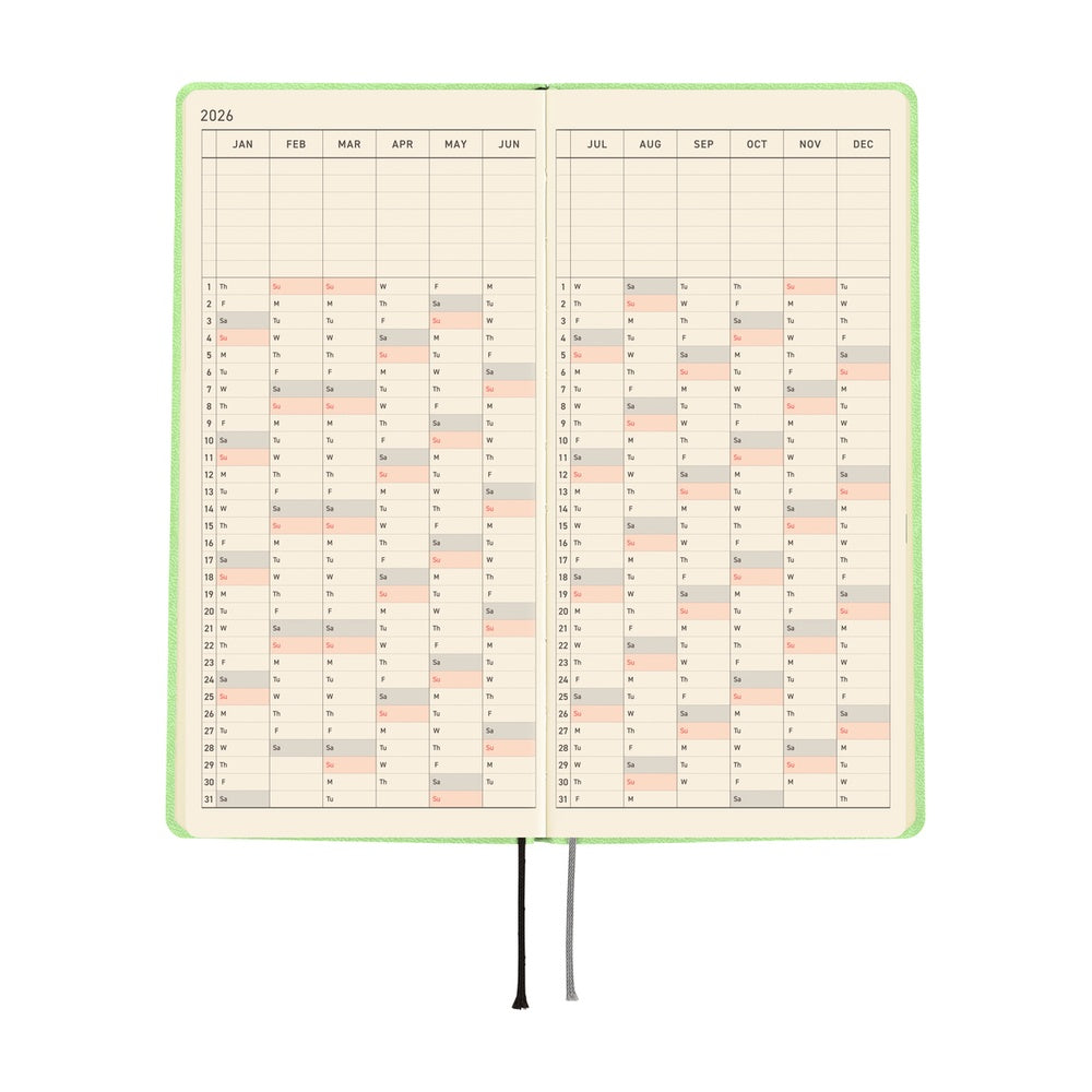 Hobonichi Techo 2026 Weeks - Smooth: Melon Sorbet (English)