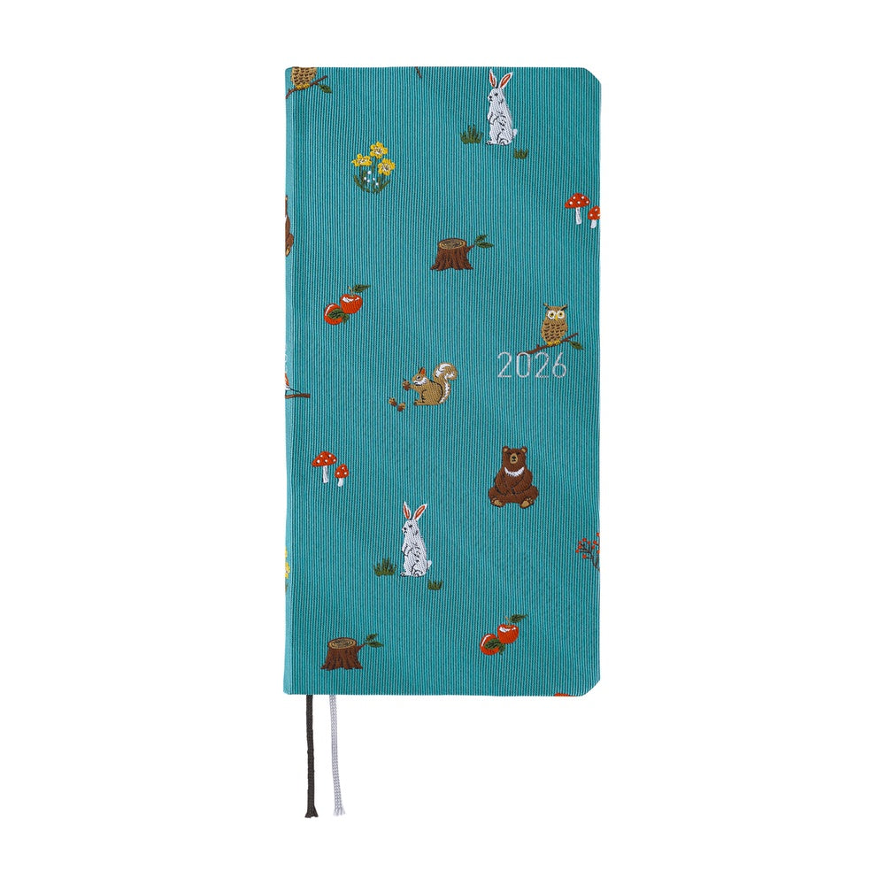 Hobonichi Techo 2026 Weeks - Bow & Tie: In the Forest (English)