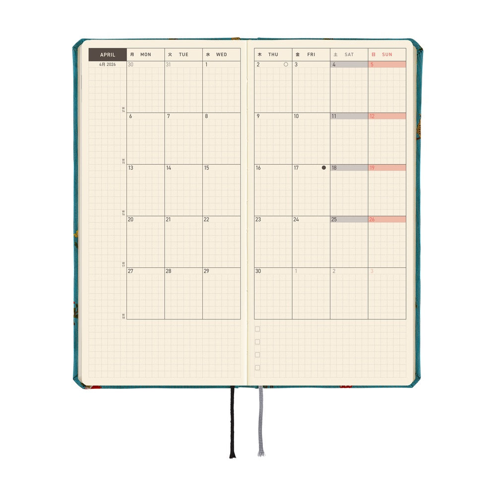 Hobonichi Techo 2026 Weeks - Bow & Tie: In the Forest (English)