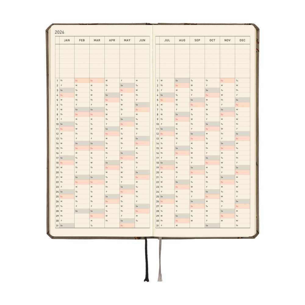 Hobonichi Techo 2026 Weeks - Bow & Tie: Galloping Horses (English)