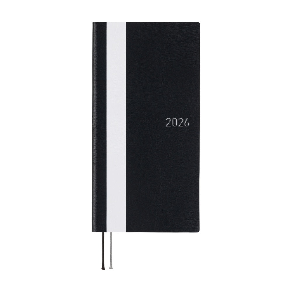 Hobonichi Techo 2026 Weeks - White Line: Black (English)