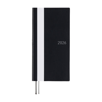 Hobonichi Techo 2026 Weeks - White Line: Black (English)