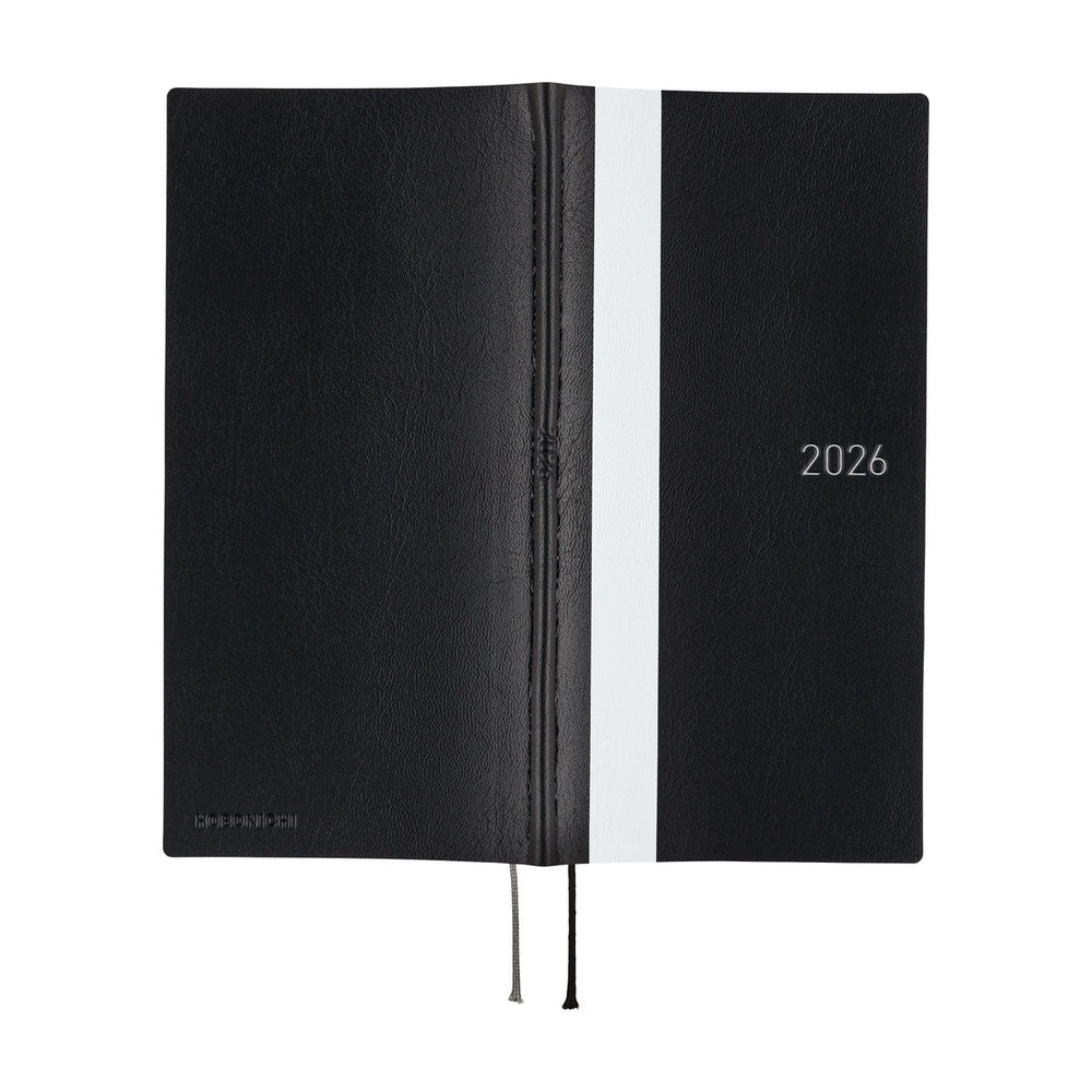 Hobonichi Techo 2026 Weeks - White Line: Black (English)