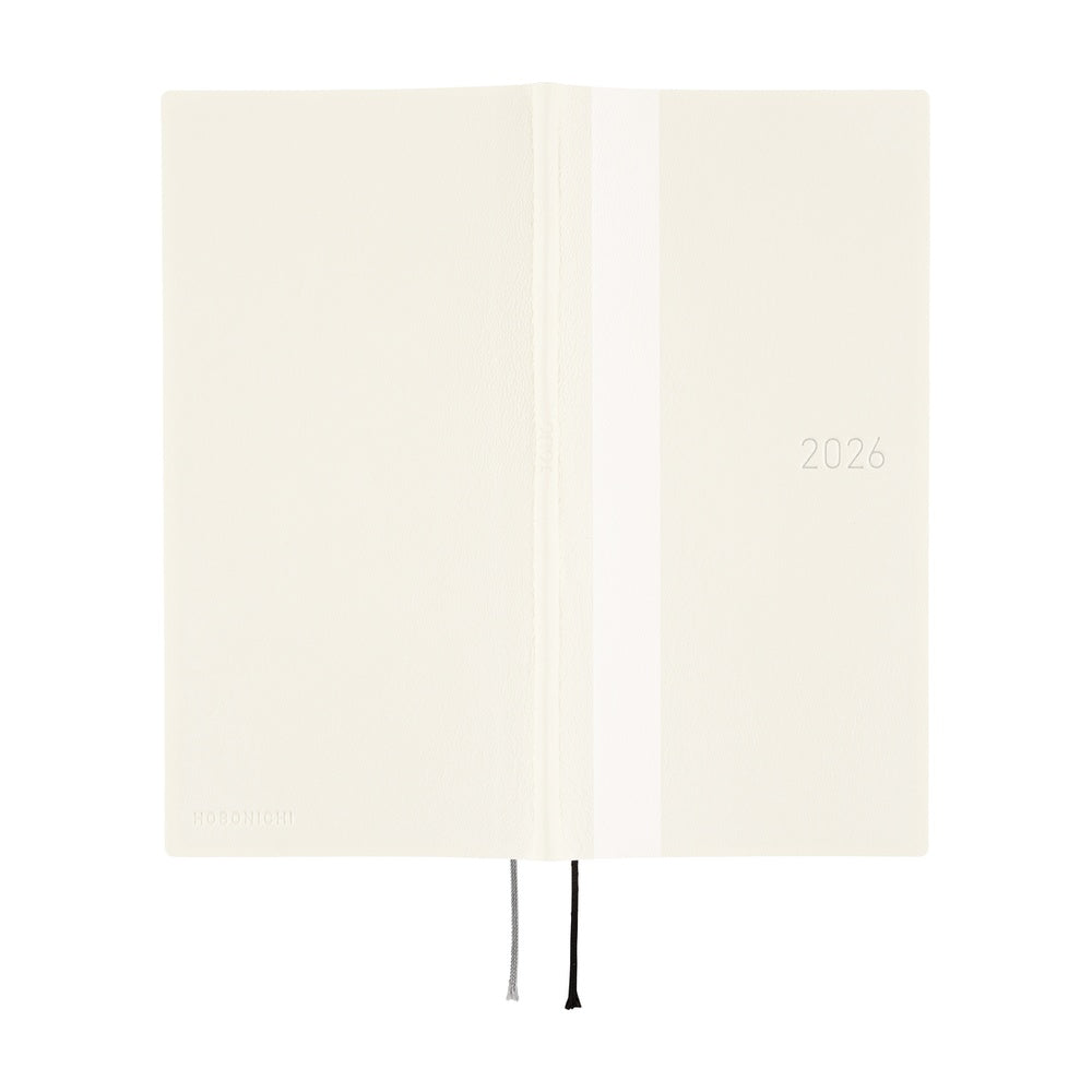 Hobonichi Techo 2026 Weeks - White Line: Ivory (English)
