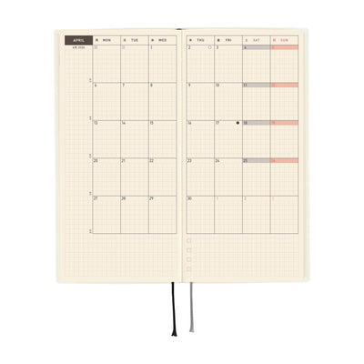 Hobonichi Techo 2026 Weeks - White Line: Ivory (English)