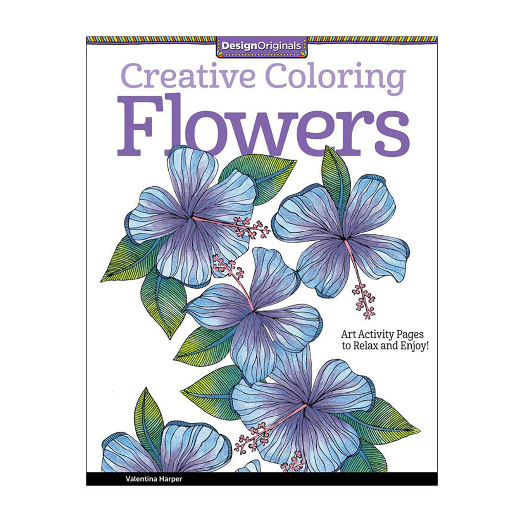 Creative Coloring Flowers Coloring Book