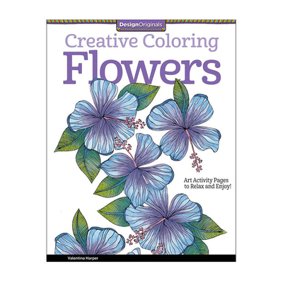 Creative Coloring Flowers Coloring Book