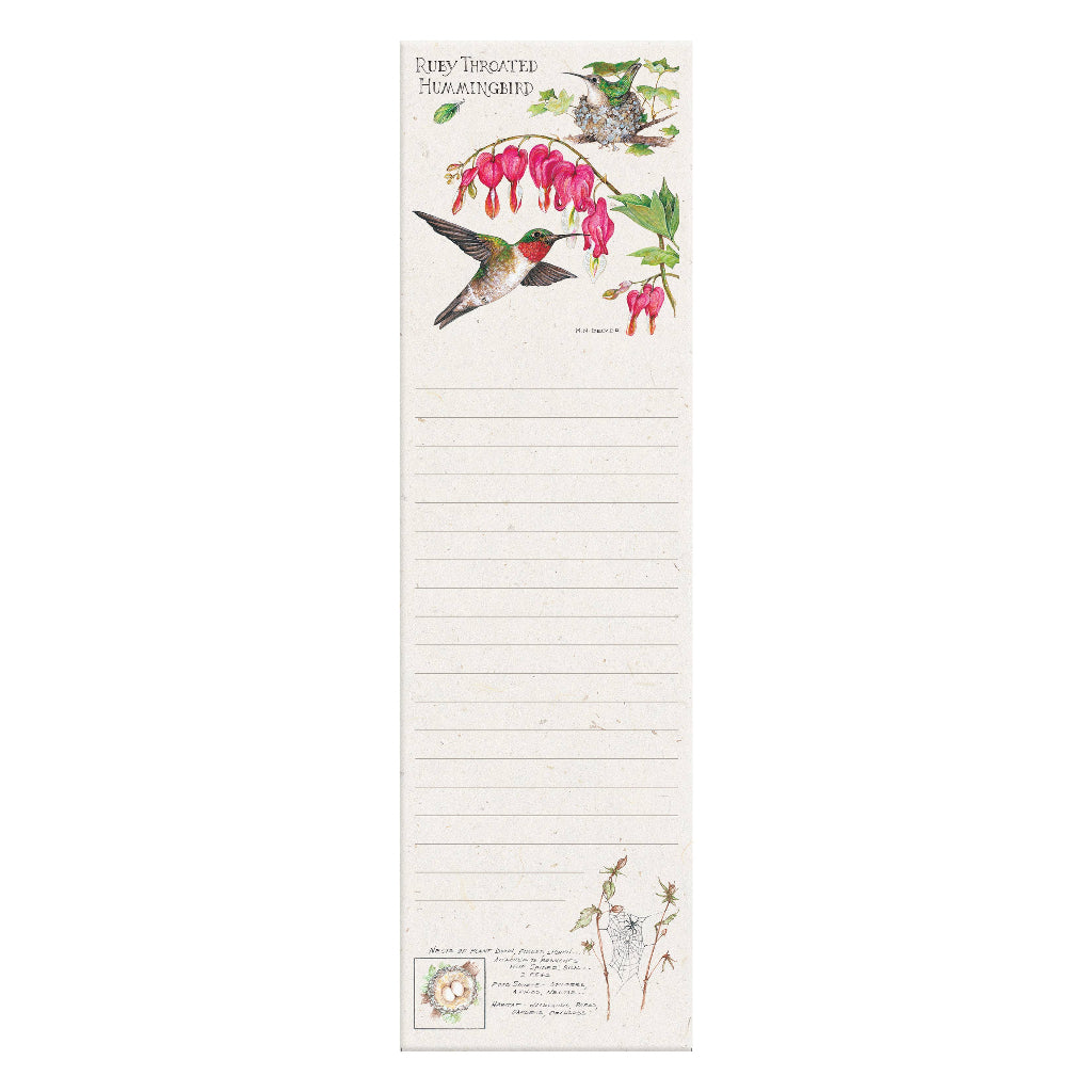 Hummingbird Magnetic List Pad