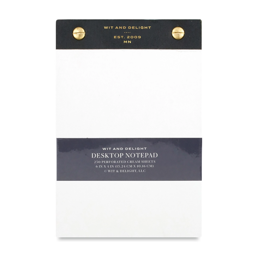 Wit & Delight Desktop Notepad, Black