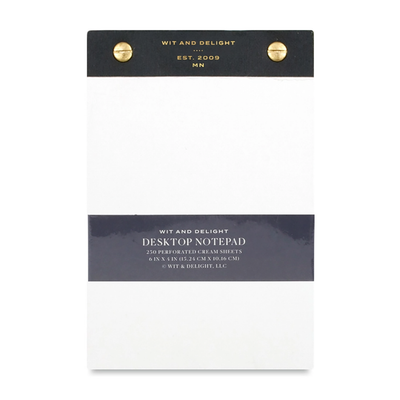 Wit & Delight Desktop Notepad, Black