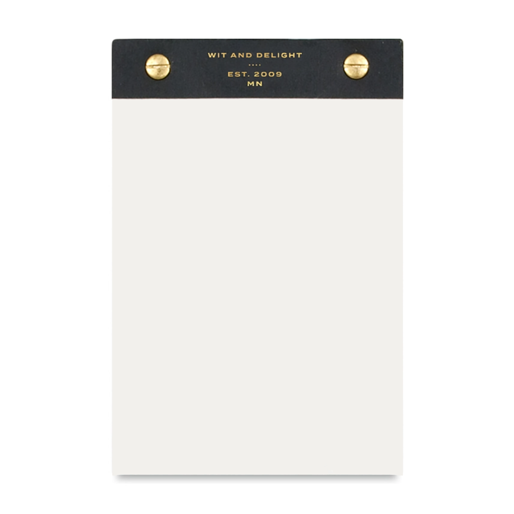Wit & Delight Desktop Notepad, Black