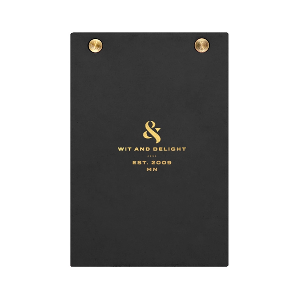 Wit & Delight Desktop Notepad, Black