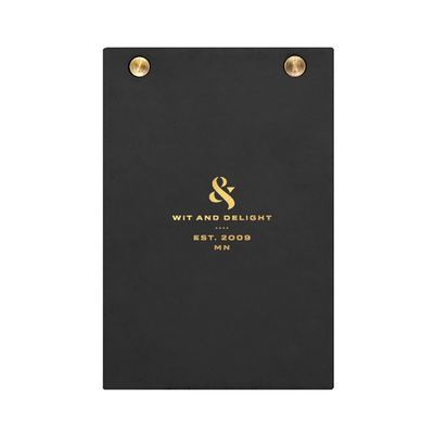 Wit & Delight Desktop Notepad, Black