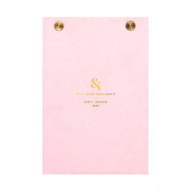 Wit & Delight Desktop Notepad, Pink