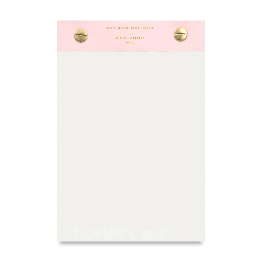Wit & Delight Desktop Notepad, Pink