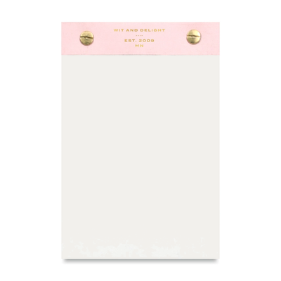 Wit & Delight Desktop Notepad, Pink