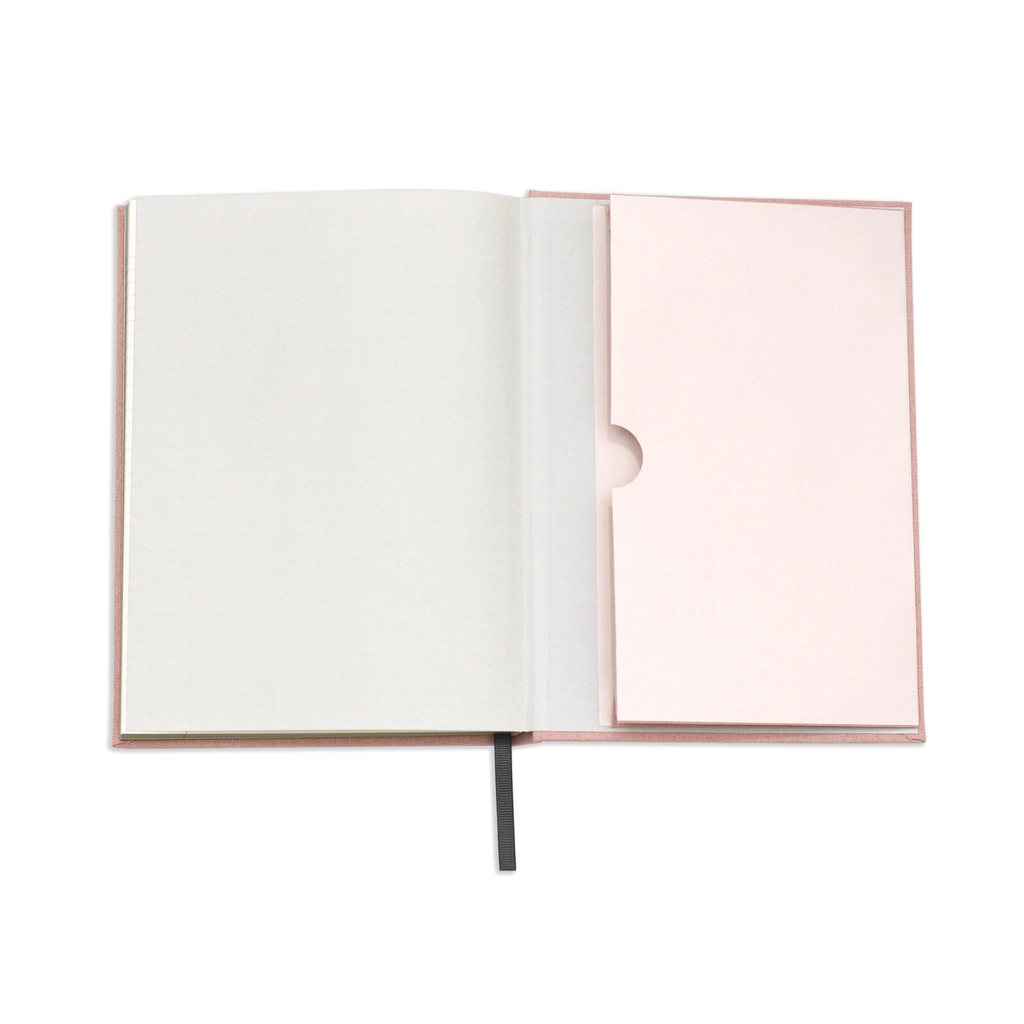 Wit & Delight Pink Linen Note to Self Journal