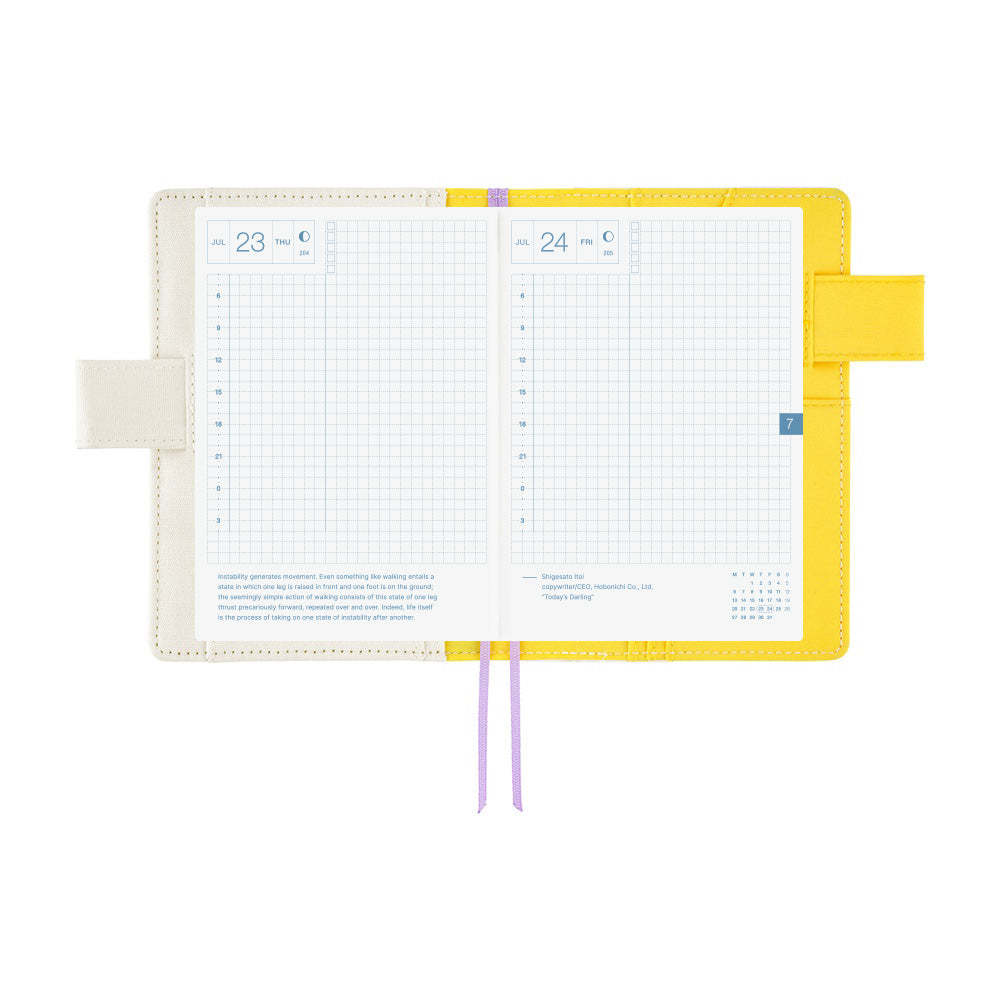 Hobonichi Techo 2026 Original Book & Cover, A6 - Yuichi Inoue: Hana; Flower (Jan/Mon Start)
