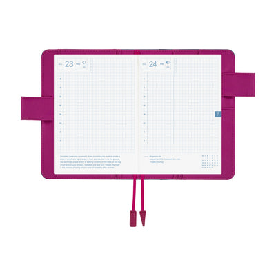 Hobonichi Techo 2026 Original Book & Cover, A6 - Colors: Mystic Berry (Jan/Mon Start)