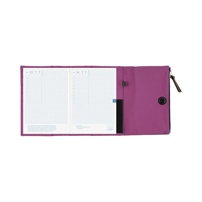 Hobonichi Techo 2026 Cousin Book & Cover, A5 - Tragen: Purple (Jan/Mon Start)