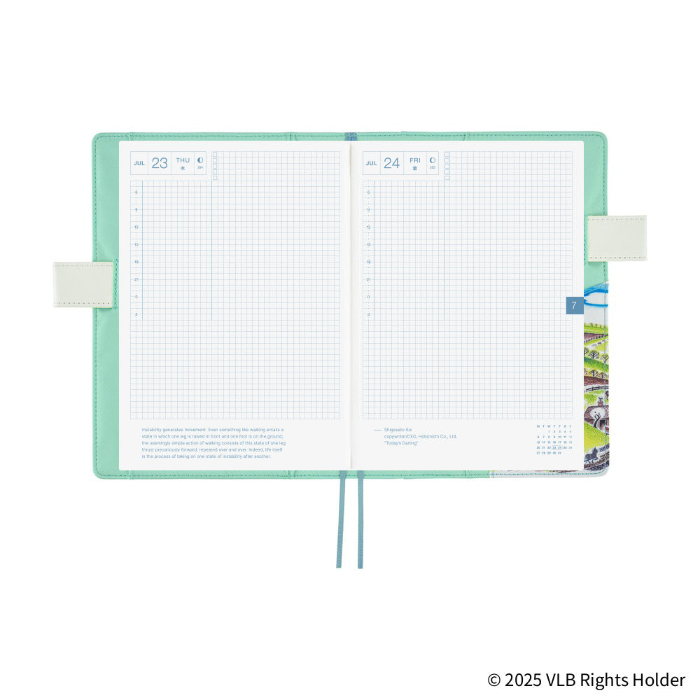 Hobonichi Techo 2026 Cousin Book & Cover, A5 - Virginia Lee Burton: The Little House (Jan/Mon Start)