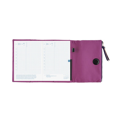 Hobonichi Techo 2026 Original Book & Cover, A6 - Tragen: Purple (Jan/Mon Start)