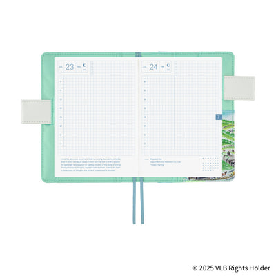 Hobonichi Techo 2026 Original Book & Cover, A6 - Virginia Lee Burton: The Little House (Jan/Mon Start)