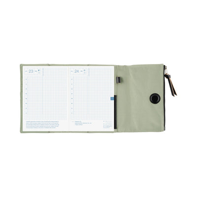 Hobonichi Techo 2026 Original Book & Cover, A6 - Tragen: Oakmoss (Jan/Mon Start)