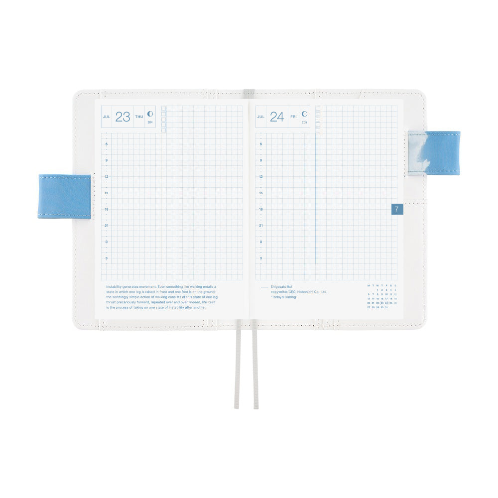 Hobonichi Techo 2026 Original Book & Cover, A6 - Kyohei Sakaguchi: Field Sky (Jan/Mon Start)