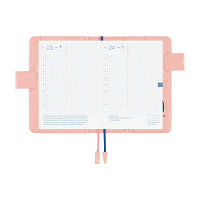 Hobonichi Techo 2026 Original Book & Cover, A6 - Candy Stripper: Random Dog & Cat (Jan/Mon Start)