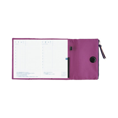 Hobonichi Techo 2026 Original Book & Cover, A6 - Tragen: Purple (Jan/Mon Start)