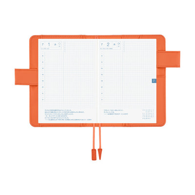Hobonichi Techo 2026 Original Book & Cover, A6 - Colors: Airy Flamingo (Jan/Mon Start)
